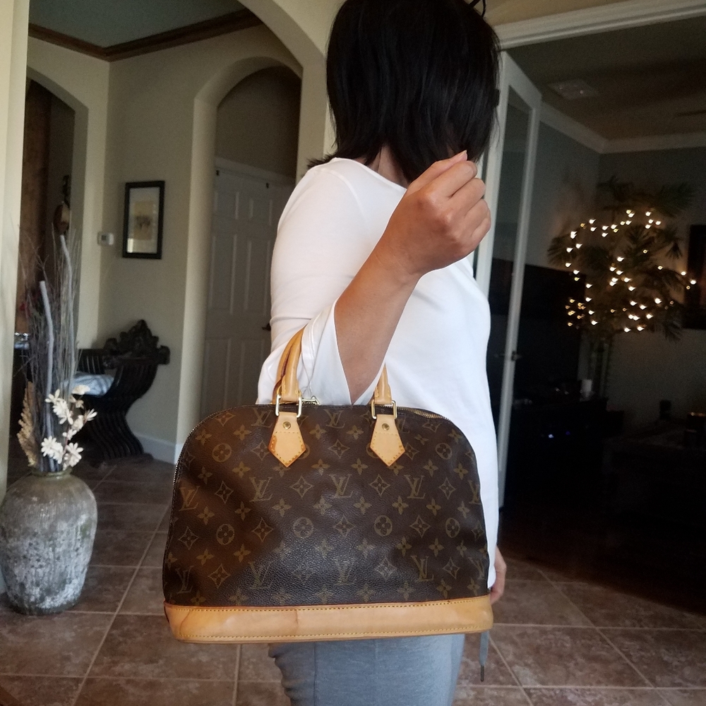 SOLD@! Louis Vuitton Monogram Alma PM Handbag